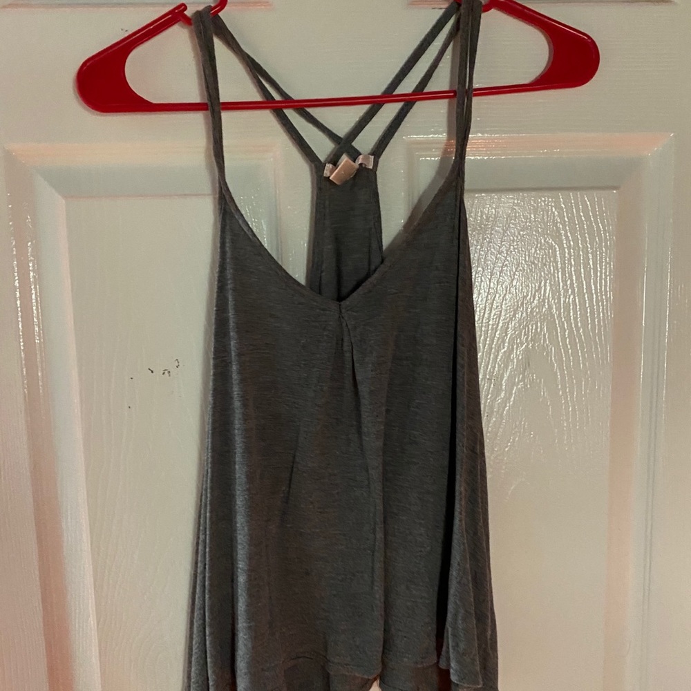 Grey Muscle Workout Top